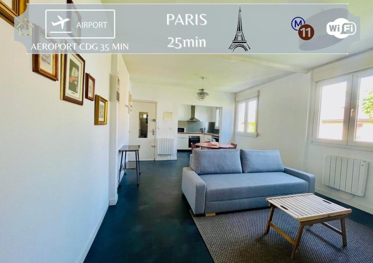 Appart'Hotel L'Express - 25Min De Paris Romainville Eksteriør billede